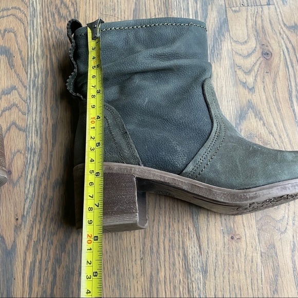 Bull Boxer green leather slouch boots 37 - Picture 9 of 10